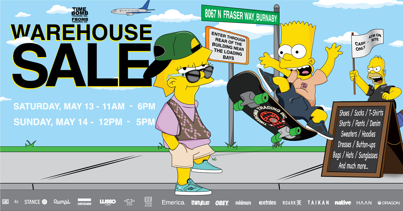 TIMEBOMB SUMMER WAREHOUSE SALE