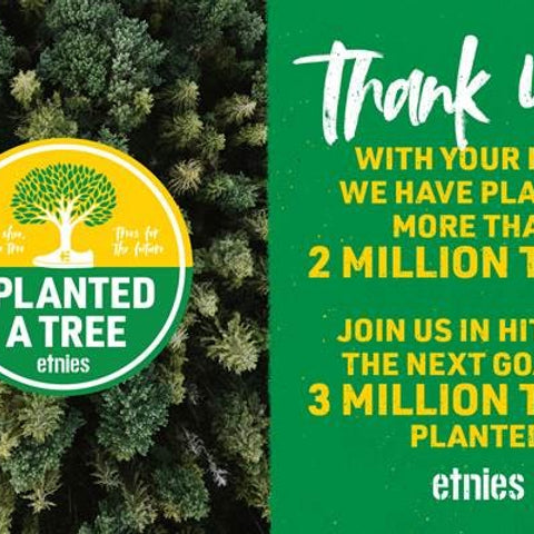 ETNIES SETS GOAL OF PLANTING 3 MILLION TREES
