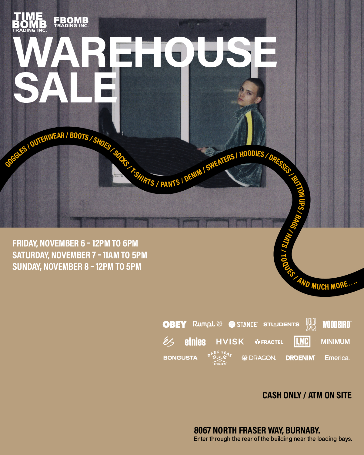 WAREHOUSE SALE  NOV 6-8TH
