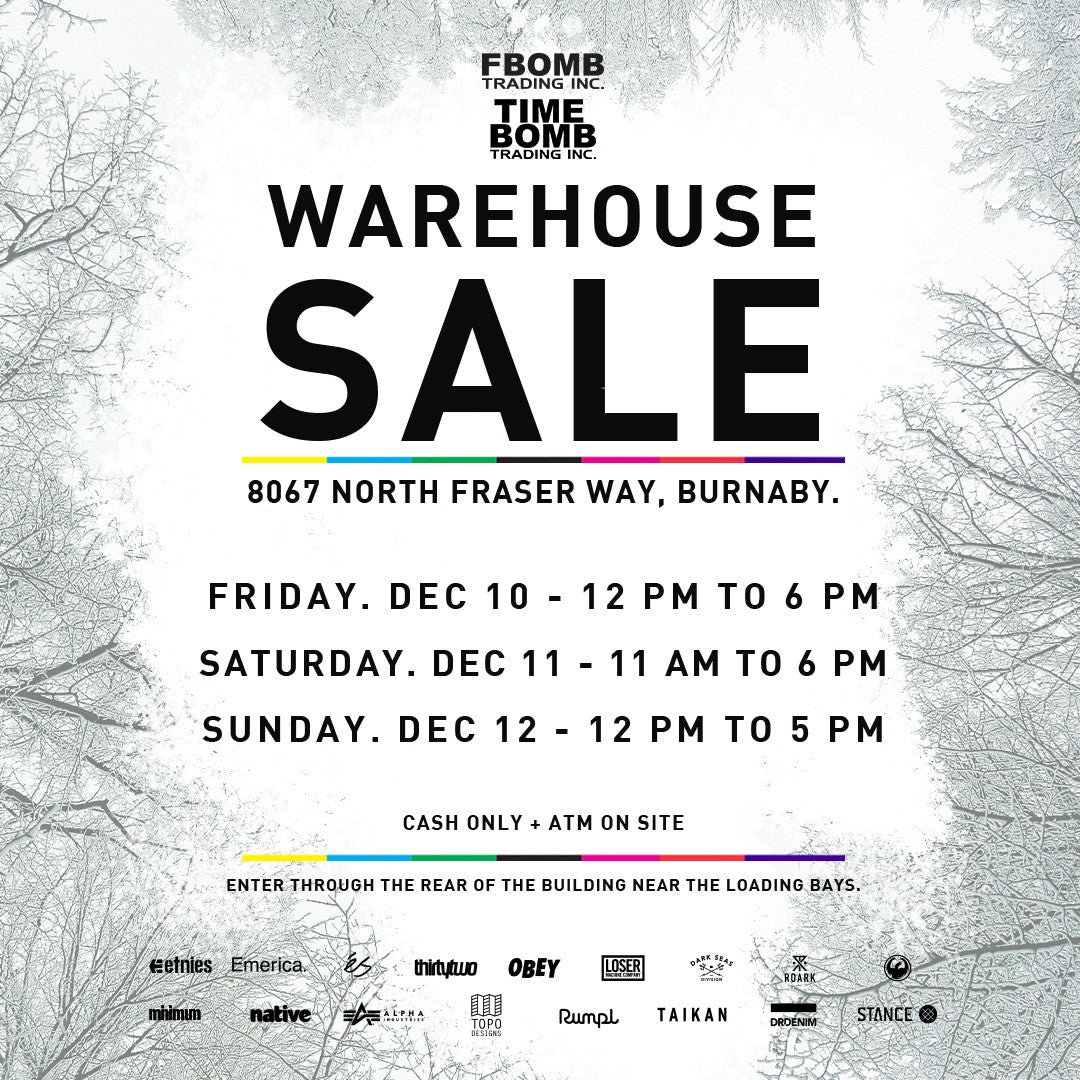 OUR WINTER WAREHOUSE SALE DATES ARE ANNOUNCED!
